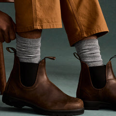 Men's Merino Wool Blend Modern Rib Calf Socks
