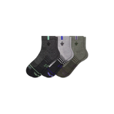 Women's Merino Wool Blend Run Quarter Sock 3-Pack