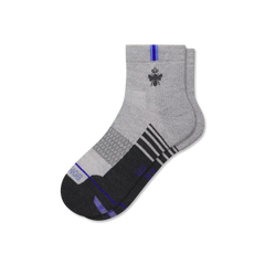 Men's Merino Wool Blend Run Quarter Socks