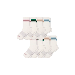 Women's Vintage Stripes Half Calf Sock 8-Pack