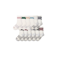 Women's Vintage Stripes Half Calf Socks 12-Pack