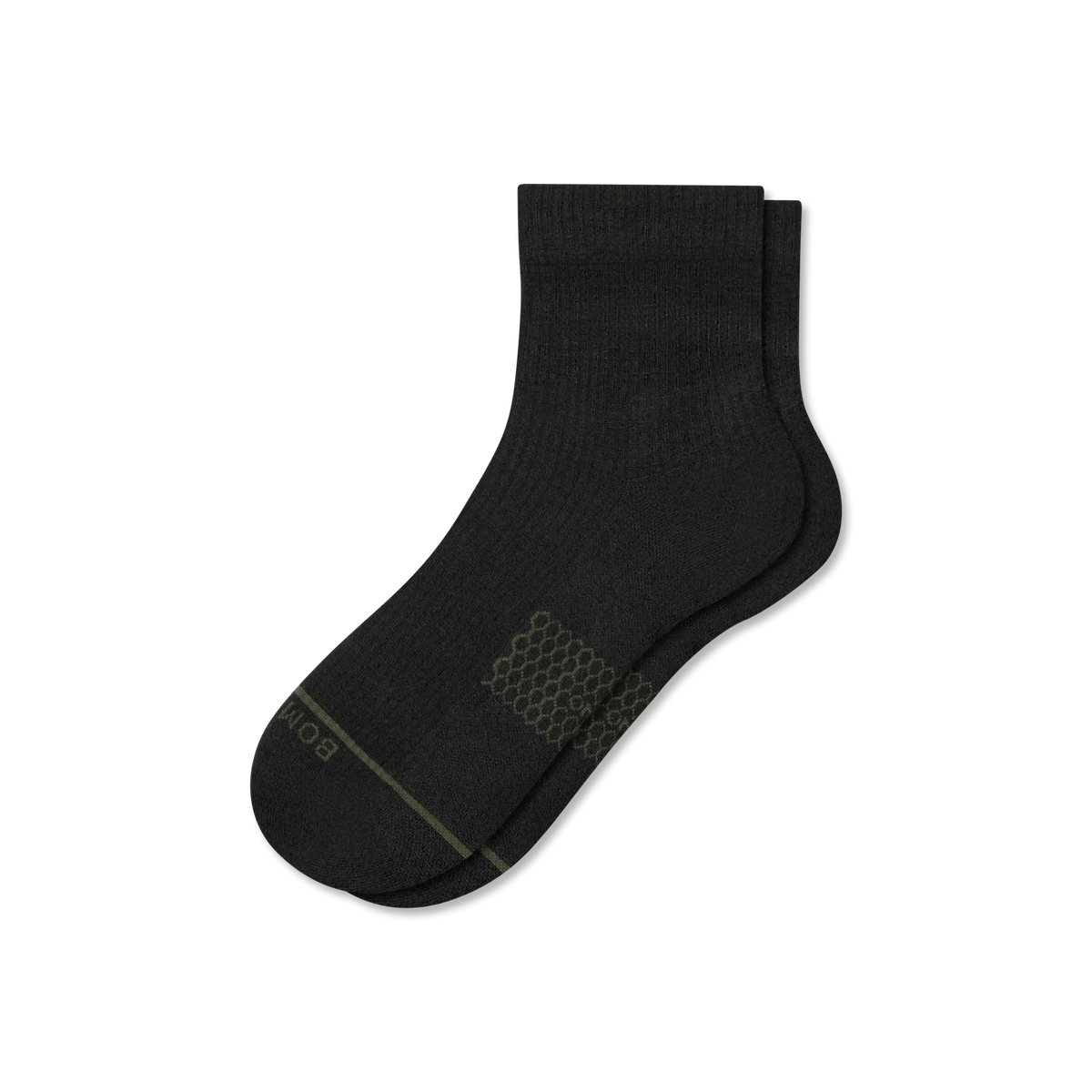 Women's Merino Wool Blend Modern Rib Quarter Socks