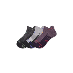 Men's Merino Wool Blend Run Ankle Sock 3-Pack