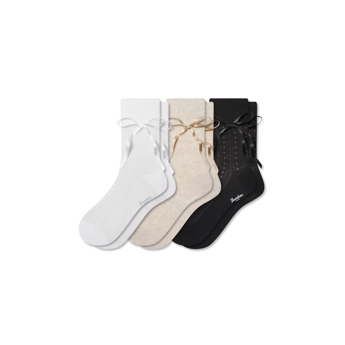 Women’s Pointelle Bow Half Calf Sock 3-Pack