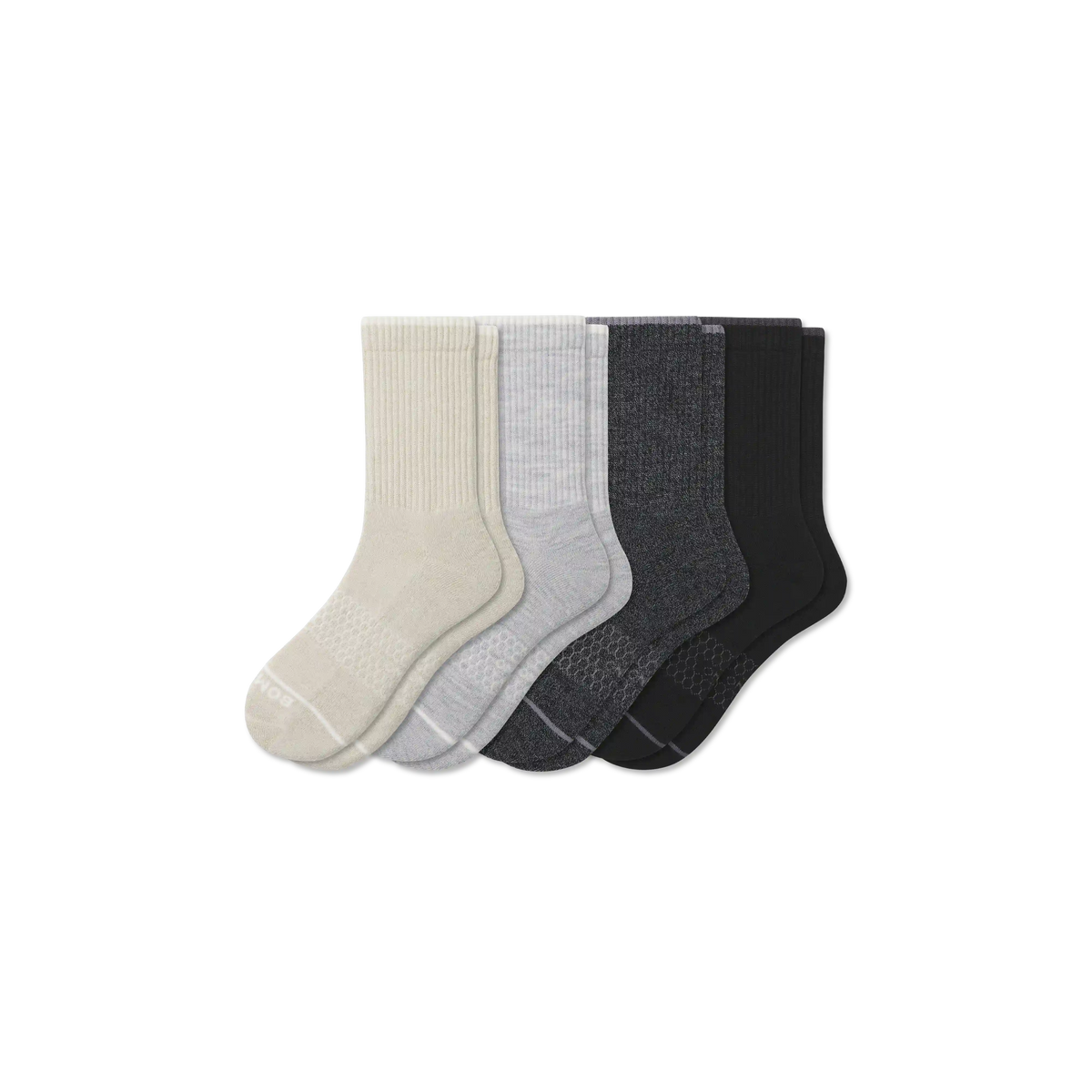 Men's Merino Wool Blend Half Calf Sock 4-Pack