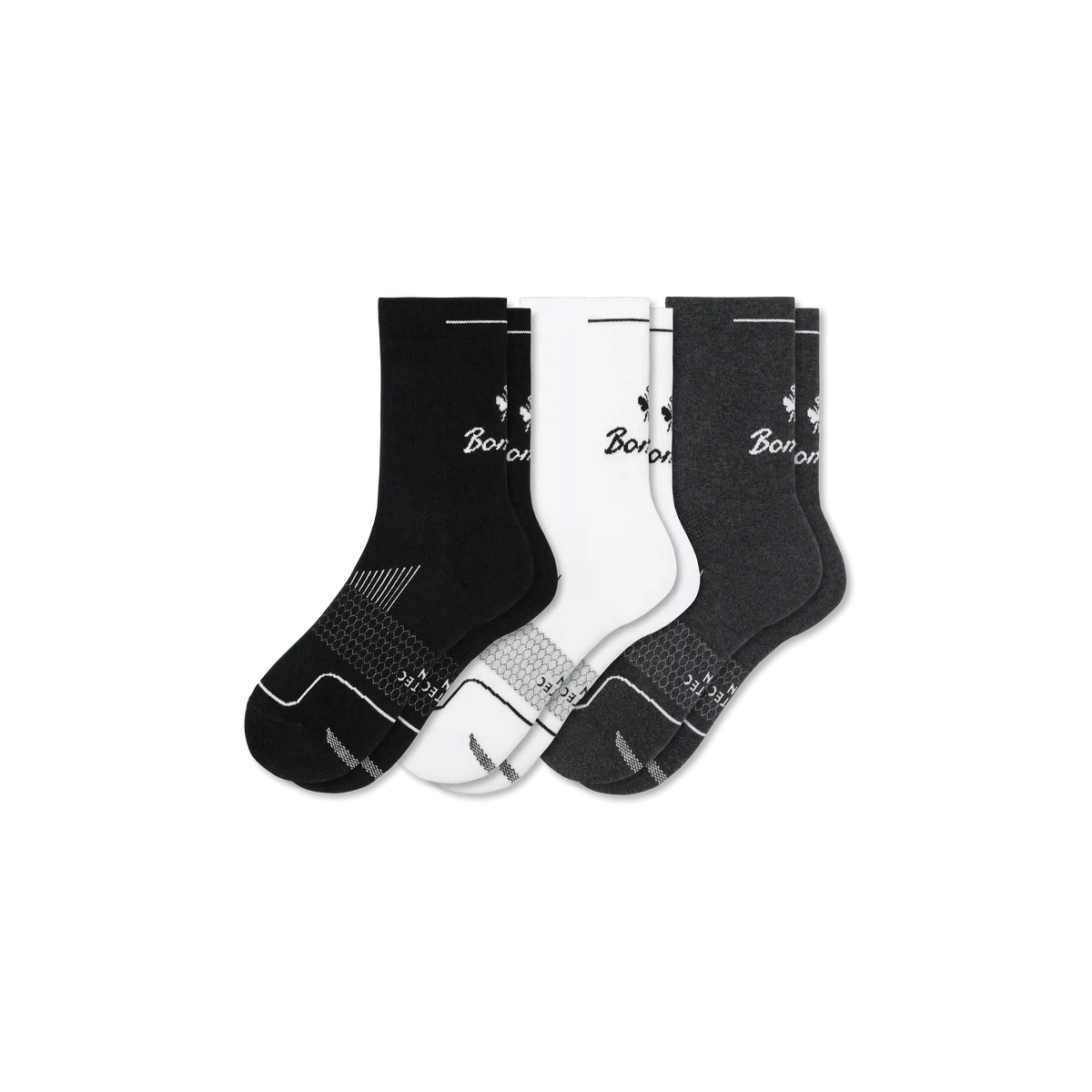Men's Run Half Calf Sock 3-Pack