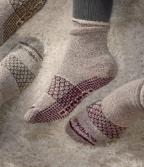 Men’s Roll-Top Merino Blend Gripper House Sock 3-Pack