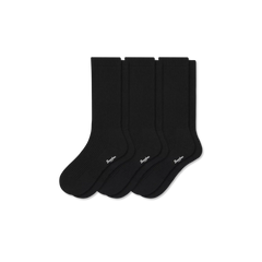 Men's Merino Cashmere Blend Fine Rib Calf Sock 3-Pack