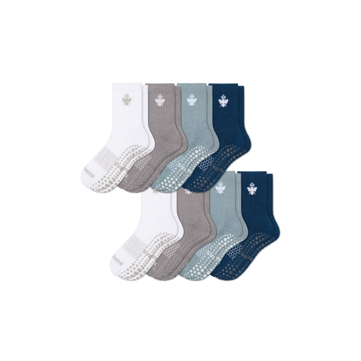 Women's Grippers Half Calf Sock 8-Pack