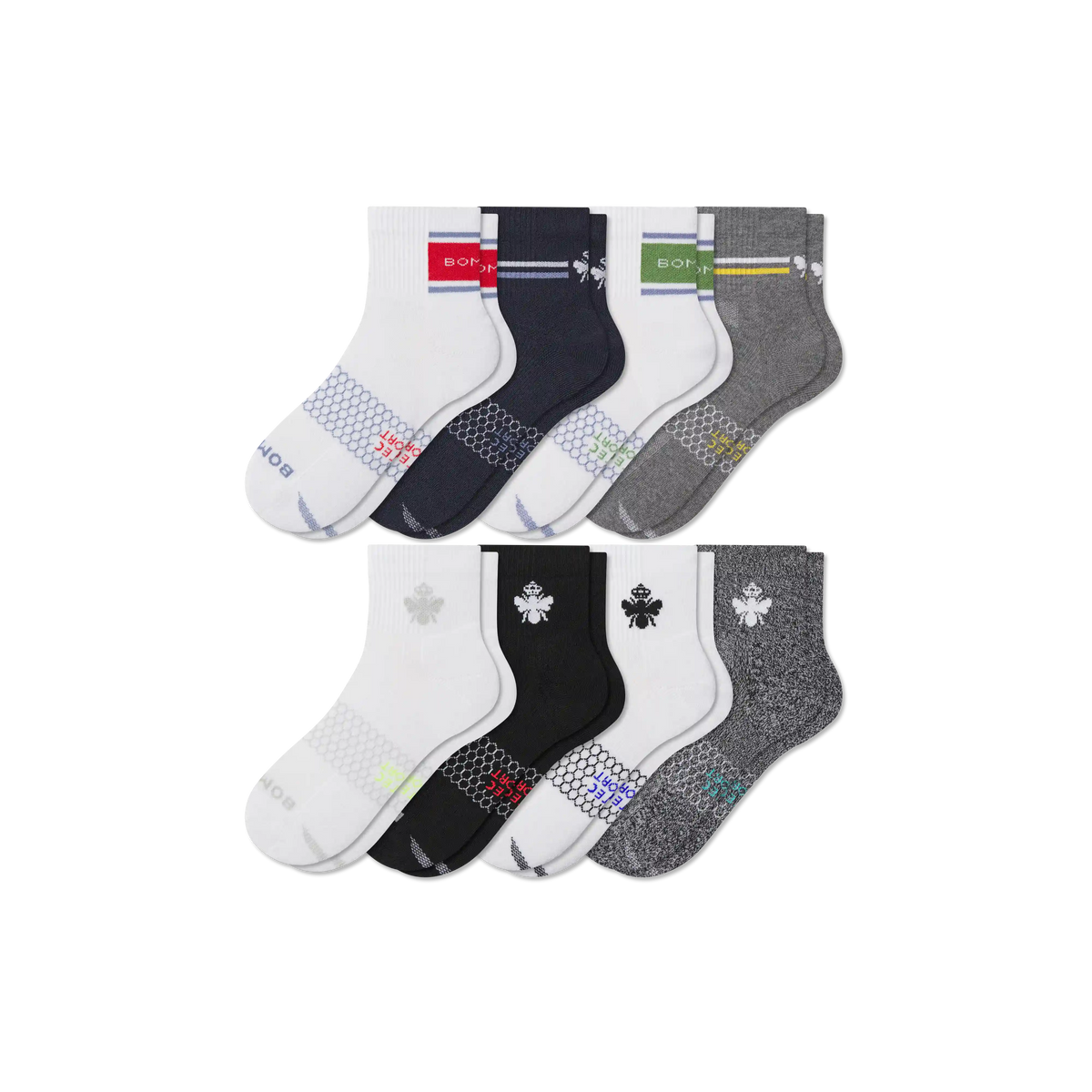 Women's All Sport Calf Sock 8-Pack