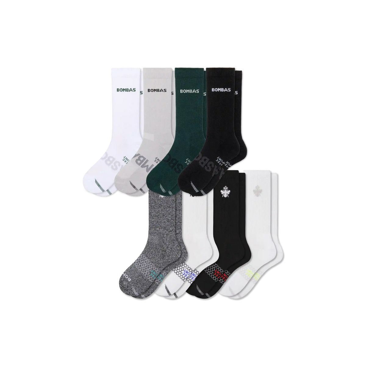 Men's All Sport Calf Sock 8-Pack