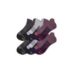 Women's Merino Wool Blend Run Ankle Sock 6-Pack