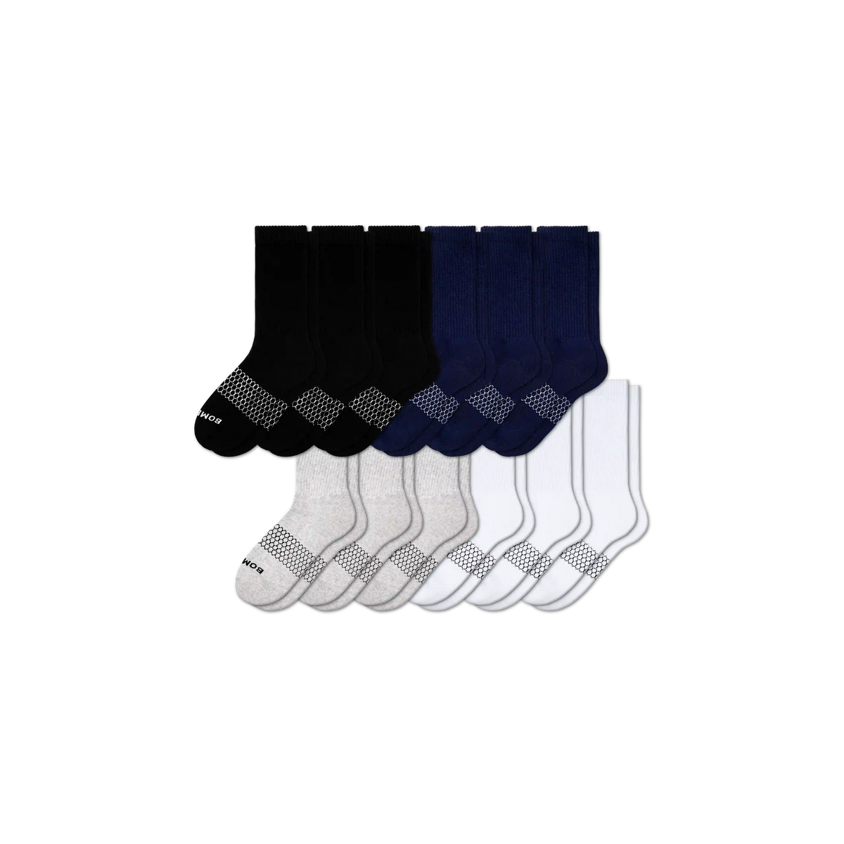 Men's Solids Calf Sock 12-Pack