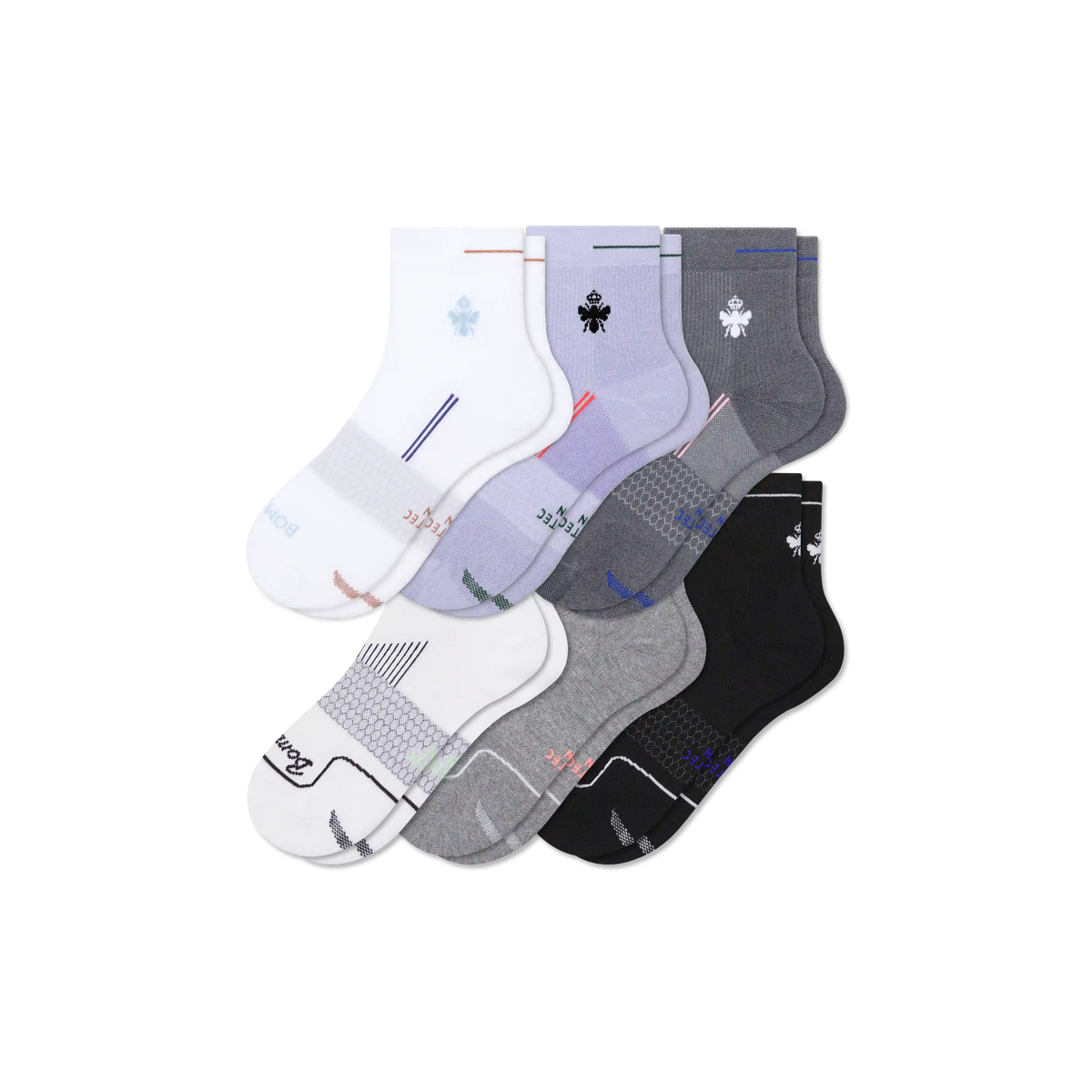 Women's Run Quarter Sock 6-Pack