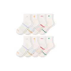 Women's Beach Day Embroidered Quarter Sock 8-Pack